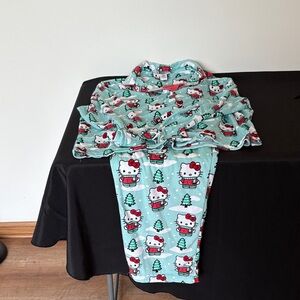 Hello Kitty Festive Sleepwear in Light Blue and Red